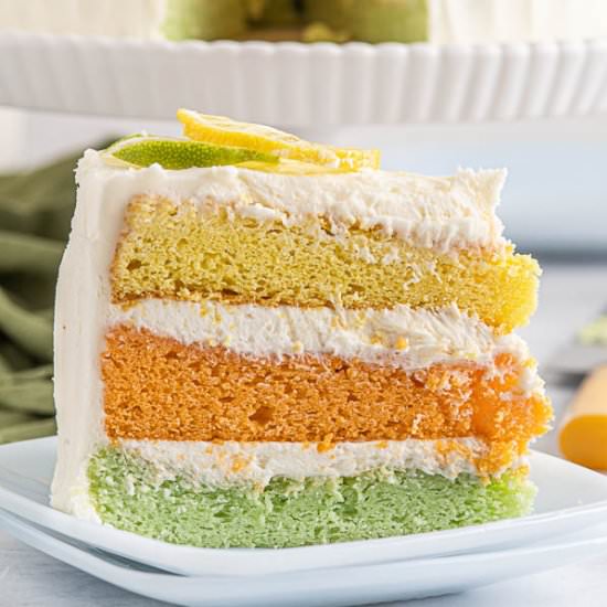 Ombre Citrus Layer Cake