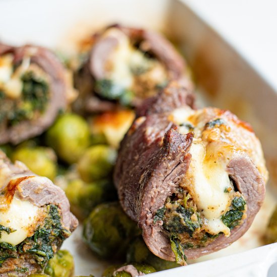 Oven Baked Stuffed Flank Steak