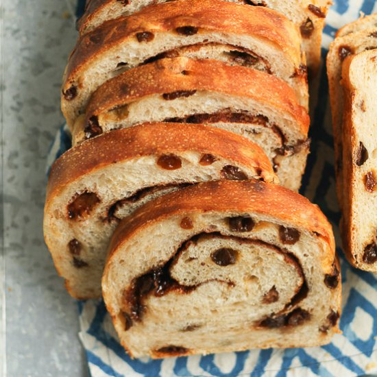 Cinnamon Raisin Sourdough Bread