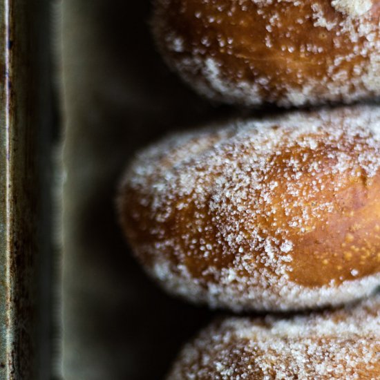 Air Fryer Donuts w/ Grapefruit Curd