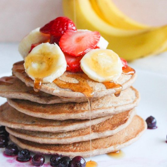 Banana protein pancakes