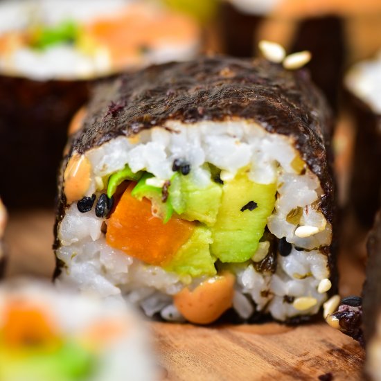 Sweet Potato Sushi Roll