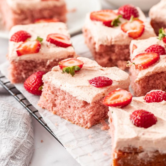 Strawberry Sheet Cake