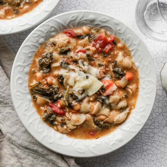 Italian Style Pasta & Bean Soup