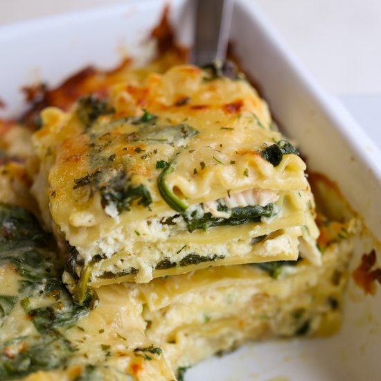 White Chicken Lasagna