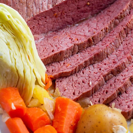 Dutch Oven Corned Beef and Cabbage