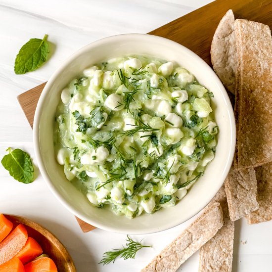 Cottage cheese tzatziki