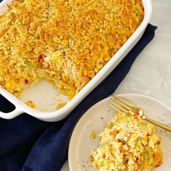 Cheesy Chicken Hash Brown Casserole