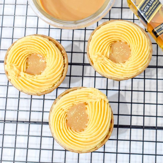 Salted Caramel Whiskey Cupcakes