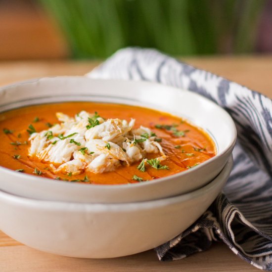 Spicy Tomato Crab Bisque