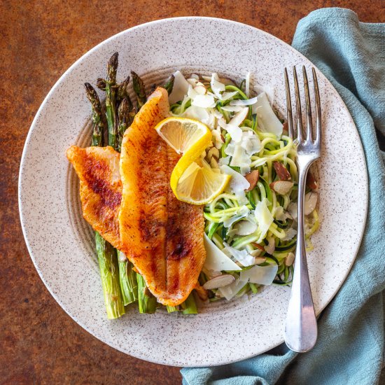 Paprika Sole with Vegetables