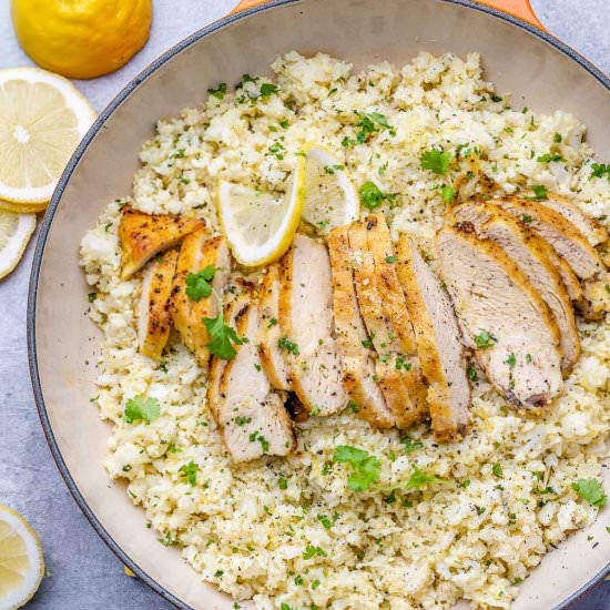 PAN-FRIED LEMON GARLIC CHICKEN BRE