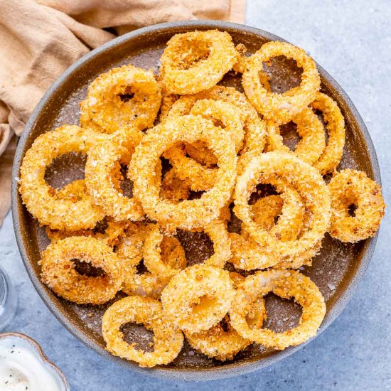 AIR FRYER HOMEMADE ONION RINGS