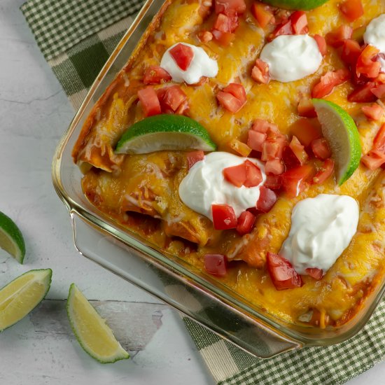 Creamy Chicken Enchilada Casserole