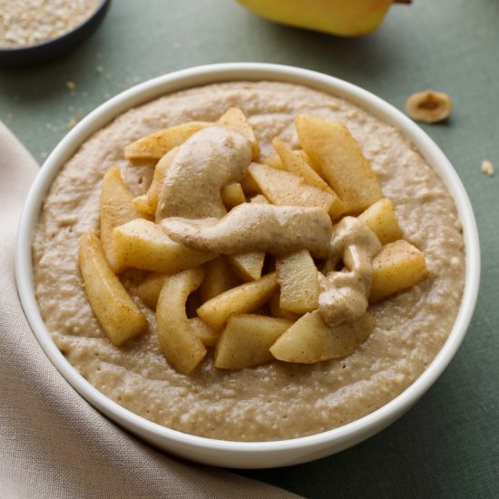 Oat Bran Porridge with Pear