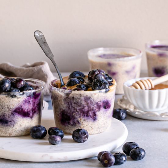 Blueberry Overnight Quinoa