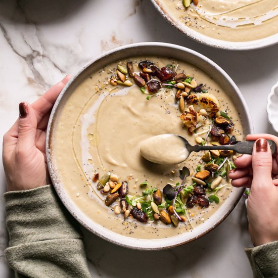 Roasted Cauliflower Soup