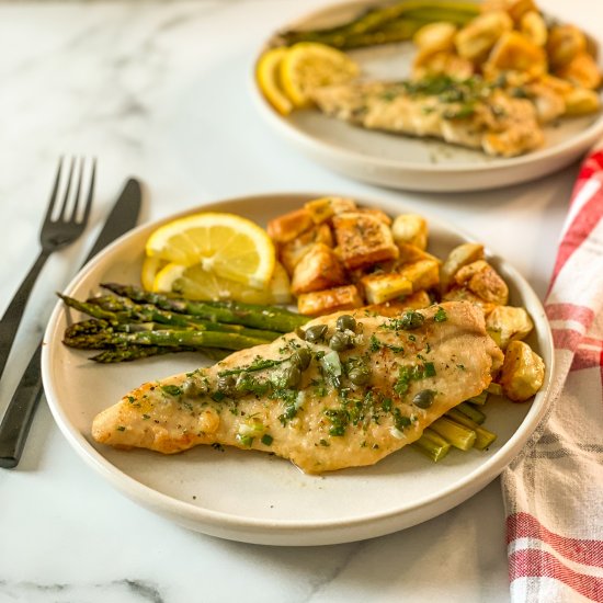 Grilled Turkey Cutlets with Lemon