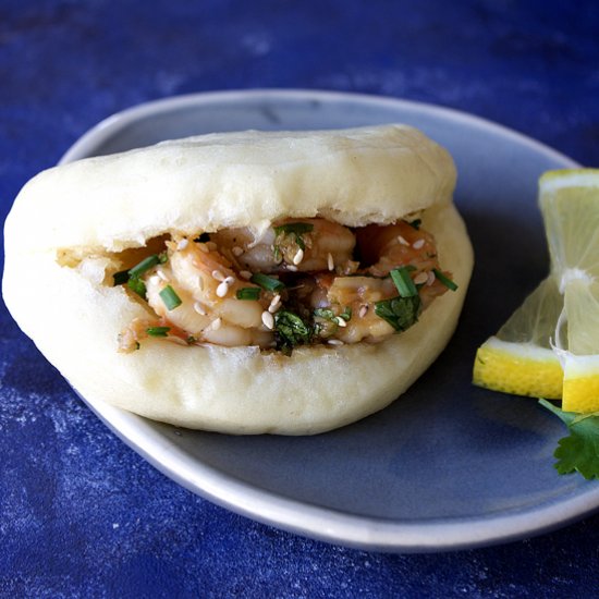 Shrimp gua bao