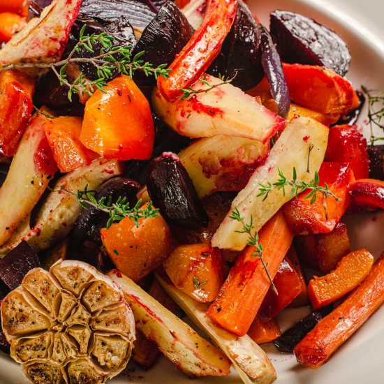 Easy Honey Roast Vegetables