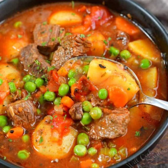 Instant Pot Vegetable Beef Soup