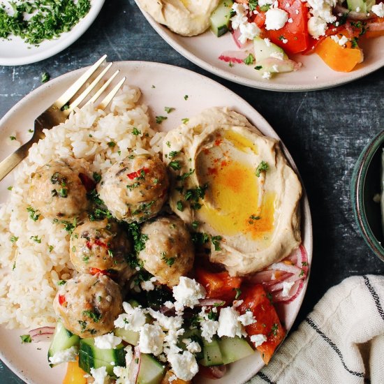 Greek Chicken Meatballs