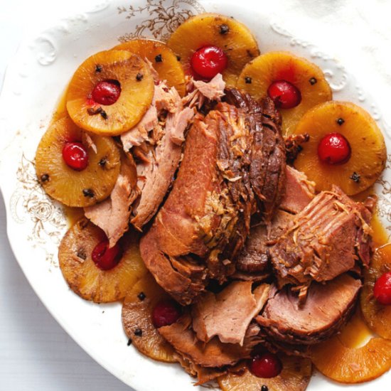 Brown Sugar Pineapple Crock Pot Ham