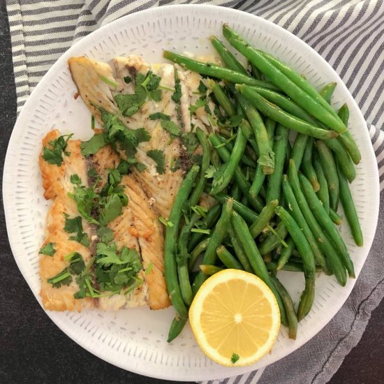 Barramundi in Lemon Butter Sauce