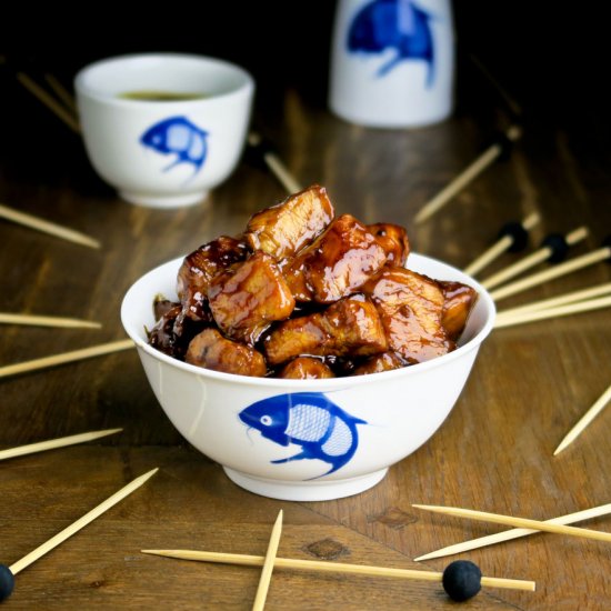 Sweet soy sauce chicken snacks