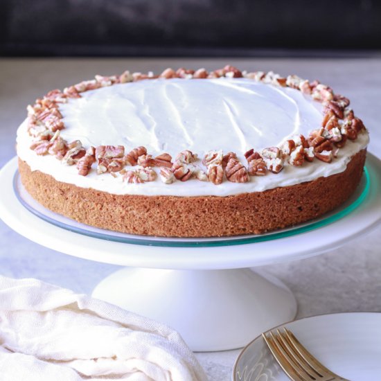 Healthy Carrot Cake with Oat Flour