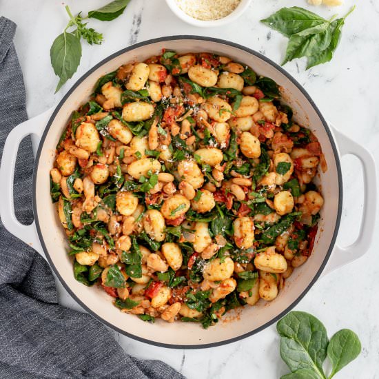 Gnocchi with White Beans & Spinach