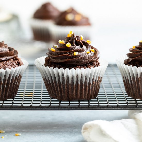 Orange and Chocolate Cupcakes