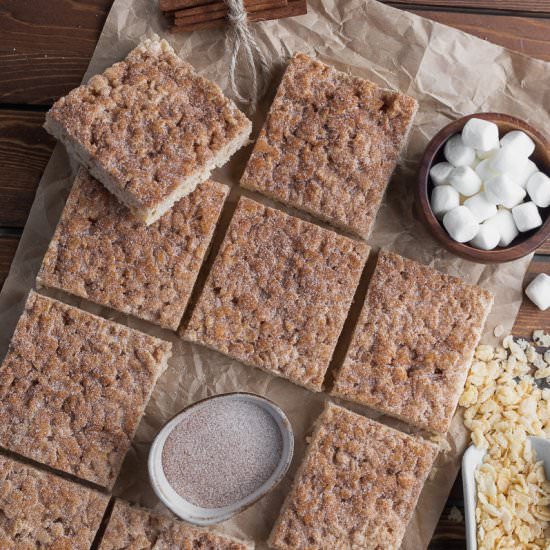 Churro Rice Krispies Treats