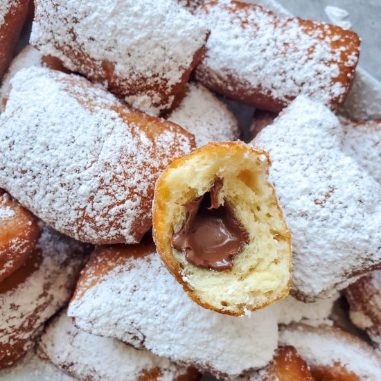 Nutella Stuffed Beignets