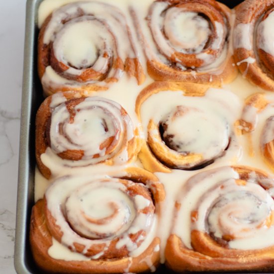 Maple-Glazed Cinnamon Rolls