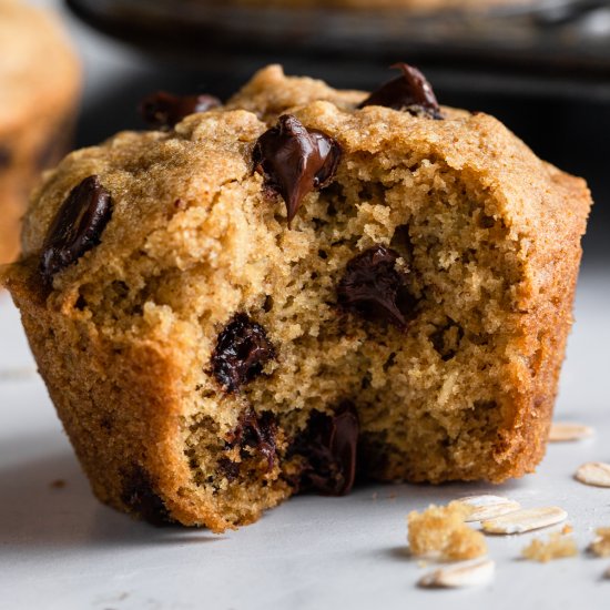 Oatmeal Chocolate Chip Muffins