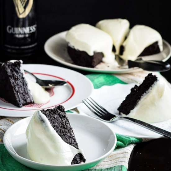 Guinness Chocolate Ice Cream Cake