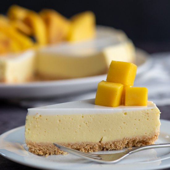 Mango Coconut Cheesecake