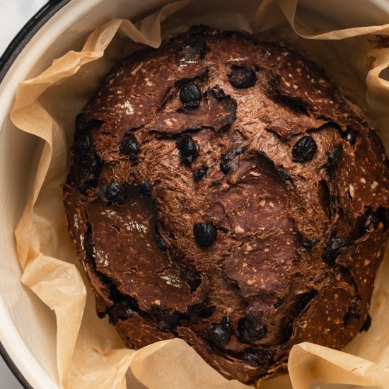 Double Chocolate No-Knead Bread