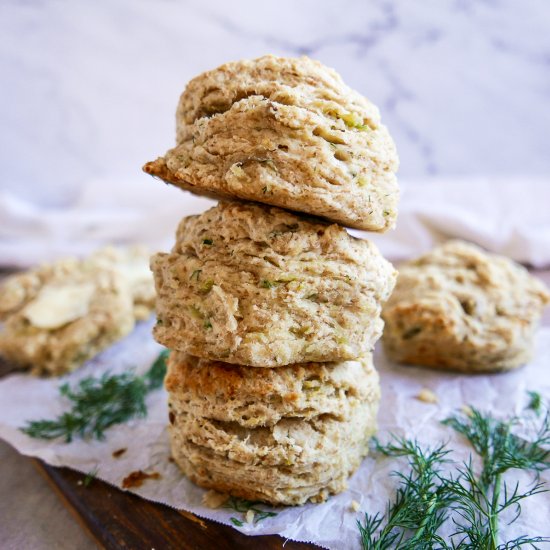 Potato Onion Dill Biscuits