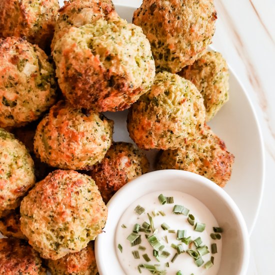 Air Fryer Broccoli Cheese Bites