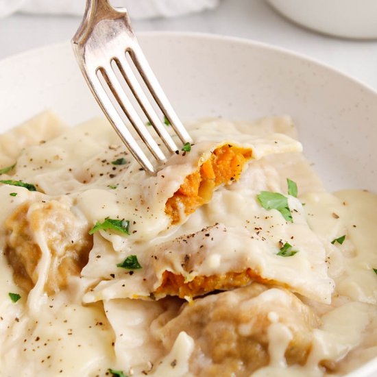 Vegan Butternut Squash Ravioli