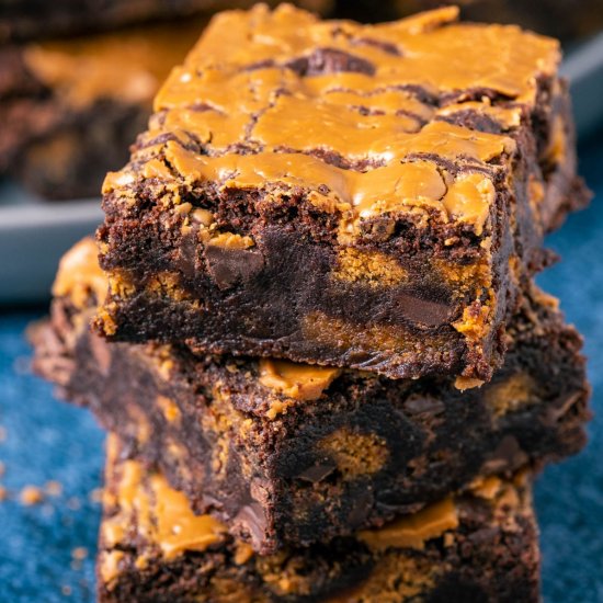 Vegan Biscoff Brownies