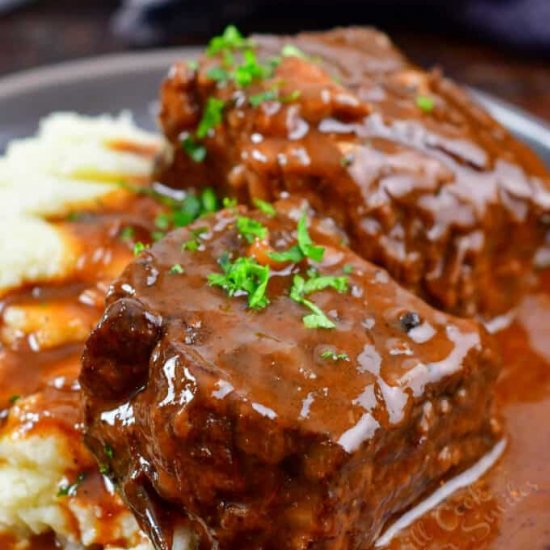 Boneless Short Ribs with Red Wine