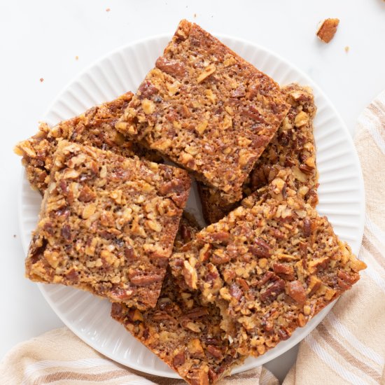 Keto Pecan Pie Bars