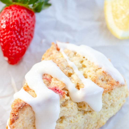 Strawberry Lemon Scones