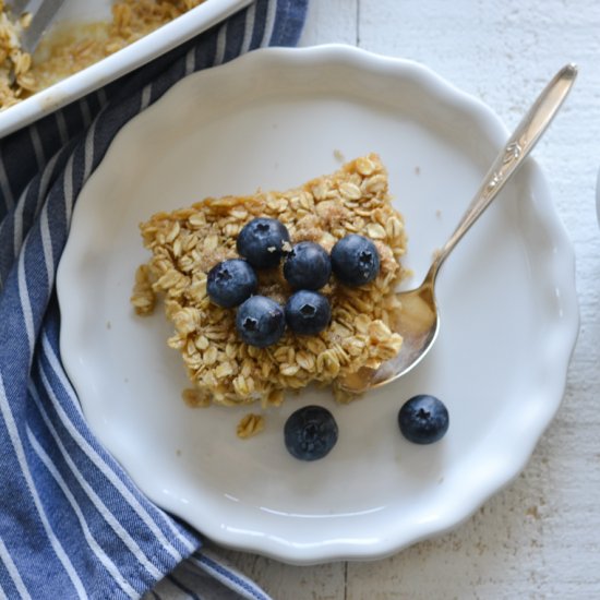 Maple and Brown Sugar Baked Oatmeal