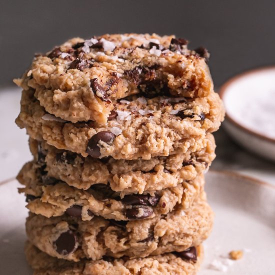 Salted Tahini Chocolate Chip Cookie