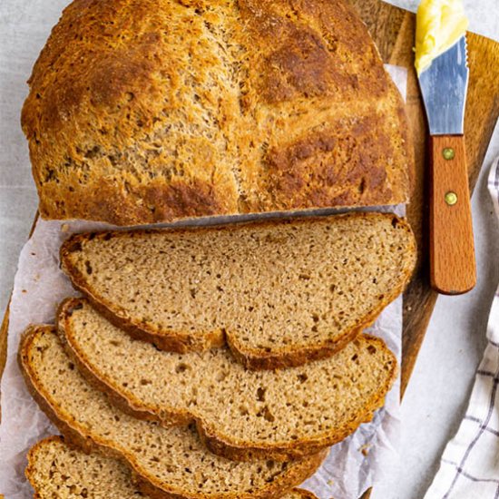 Irish brown soda bread