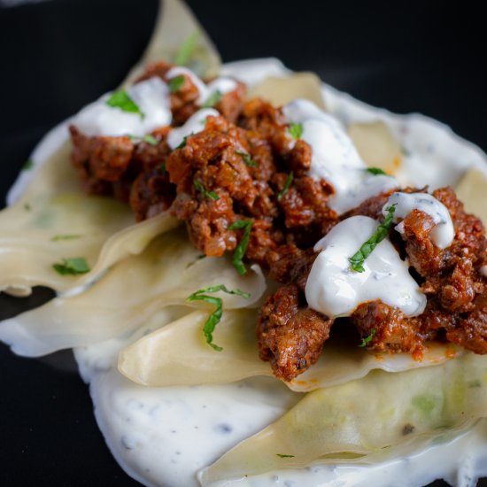 Lamb Aushak (Afghan Leek Dumplings)